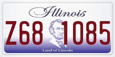 IL license plate Z681085