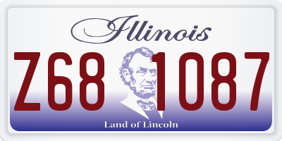 IL license plate Z681087