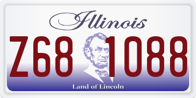 IL license plate Z681088
