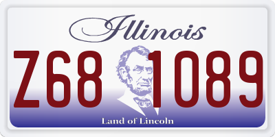 IL license plate Z681089