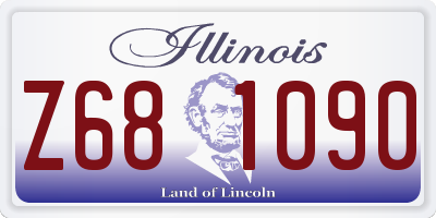 IL license plate Z681090