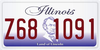 IL license plate Z681091