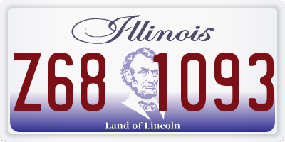 IL license plate Z681093