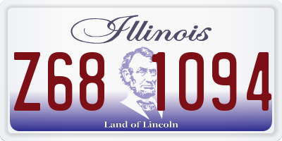 IL license plate Z681094