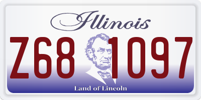 IL license plate Z681097
