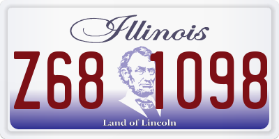 IL license plate Z681098