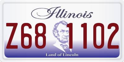 IL license plate Z681102