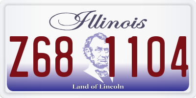 IL license plate Z681104