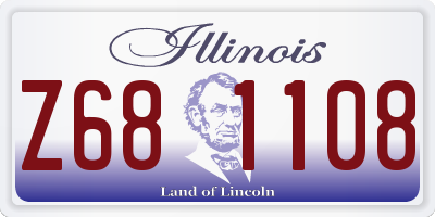 IL license plate Z681108