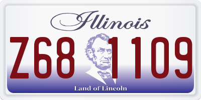 IL license plate Z681109