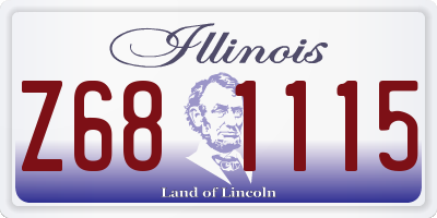 IL license plate Z681115