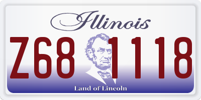IL license plate Z681118
