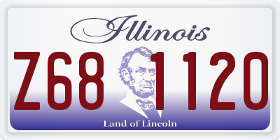 IL license plate Z681120