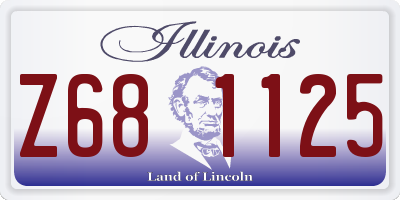 IL license plate Z681125