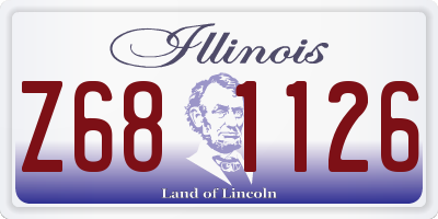 IL license plate Z681126