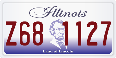 IL license plate Z681127