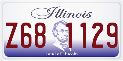 IL license plate Z681129