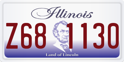 IL license plate Z681130