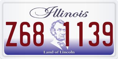 IL license plate Z681139