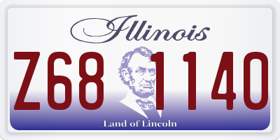 IL license plate Z681140