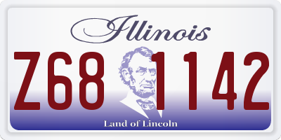 IL license plate Z681142