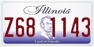 IL license plate Z681143