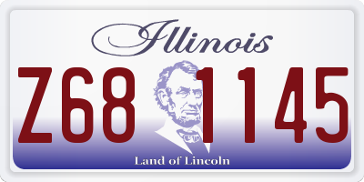 IL license plate Z681145