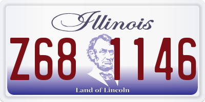 IL license plate Z681146
