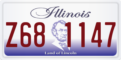 IL license plate Z681147