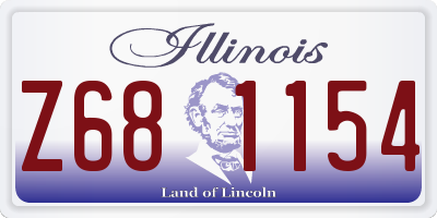 IL license plate Z681154