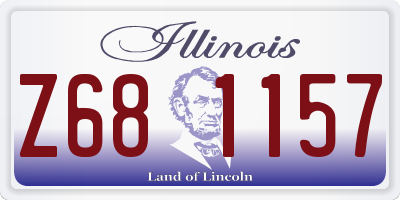 IL license plate Z681157