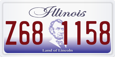 IL license plate Z681158