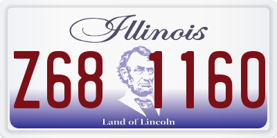 IL license plate Z681160
