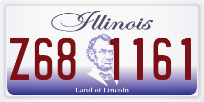 IL license plate Z681161