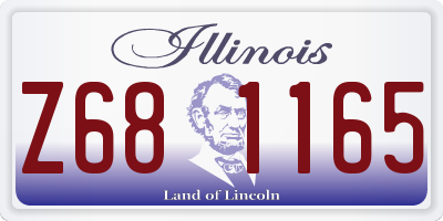 IL license plate Z681165