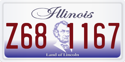 IL license plate Z681167