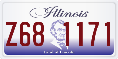 IL license plate Z681171