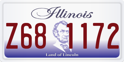 IL license plate Z681172