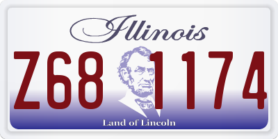 IL license plate Z681174