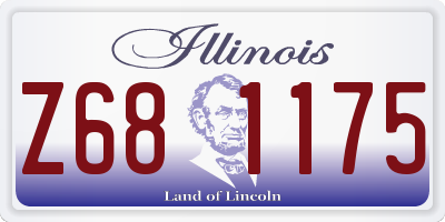 IL license plate Z681175
