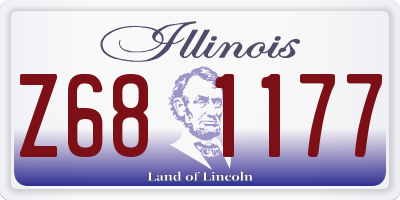 IL license plate Z681177