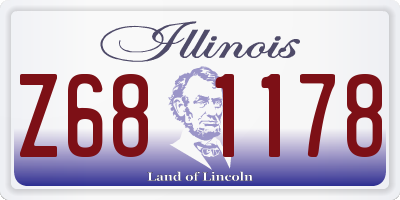 IL license plate Z681178