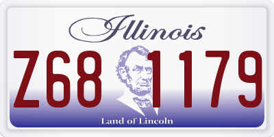 IL license plate Z681179