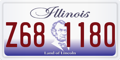 IL license plate Z681180
