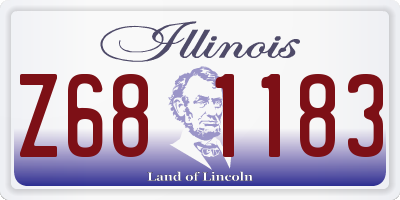 IL license plate Z681183