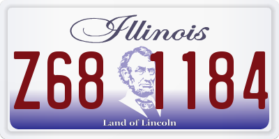 IL license plate Z681184