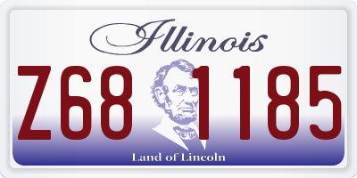 IL license plate Z681185
