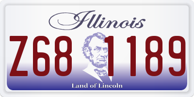 IL license plate Z681189