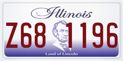 IL license plate Z681196