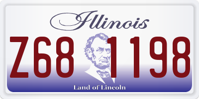 IL license plate Z681198